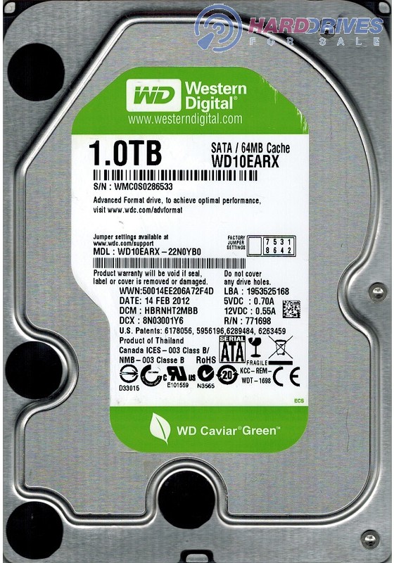 WD10EARX-22N0YB0