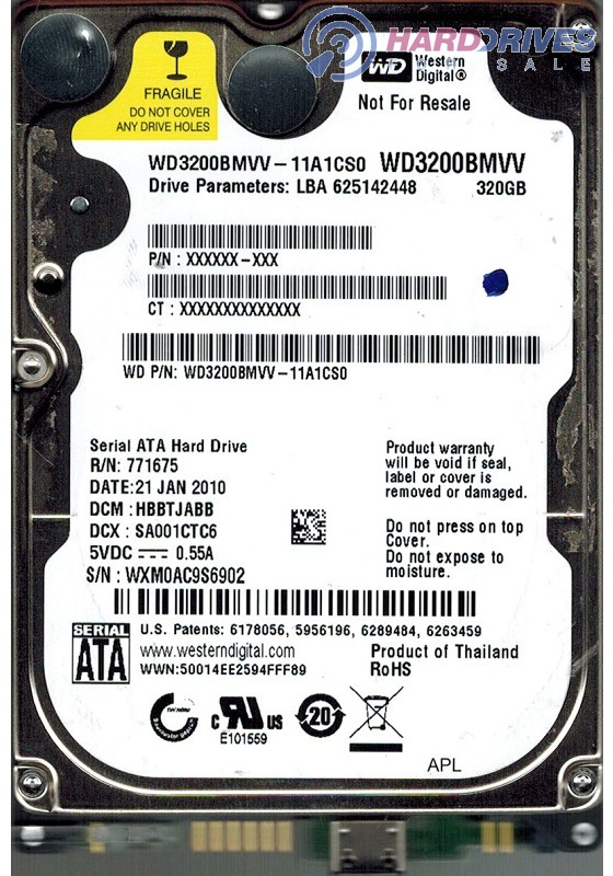 WD3200BMVV-11A1CS0