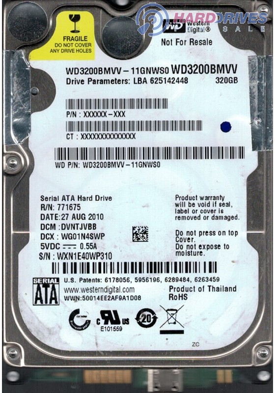 WD3200BMVV-11GNWS0