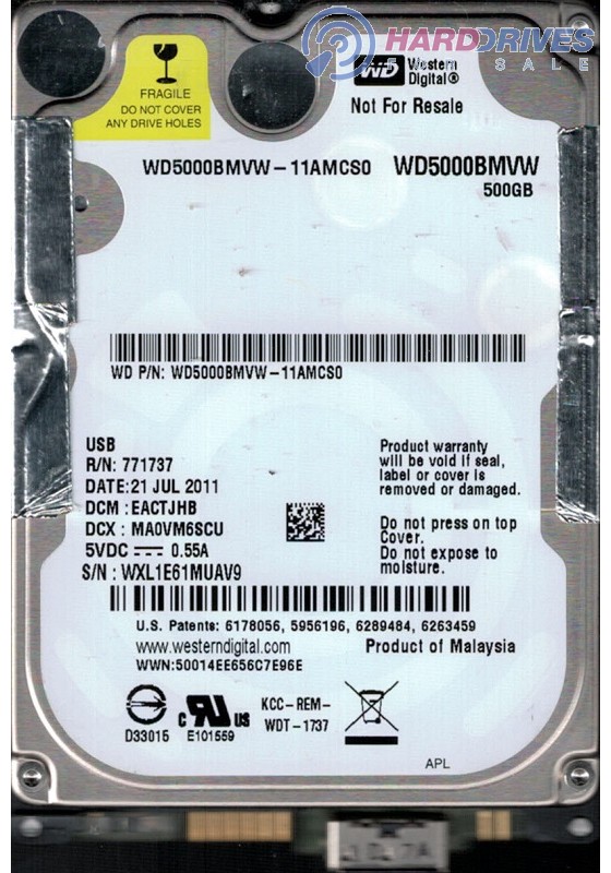WD5000BMVW-11AMCS0
