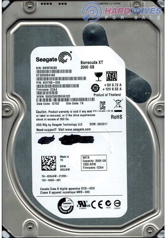 ST32000641AS 9GV168-034 CCA4 TK 