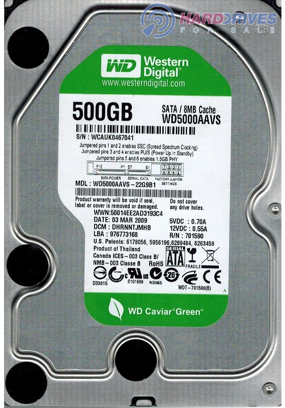 WD5000AAVS-22G9B1