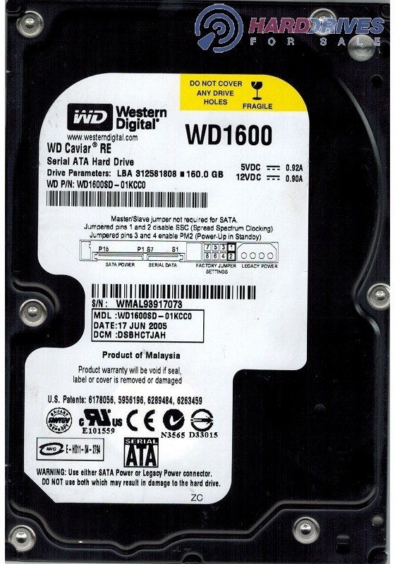 WD1600SD-01KCC0