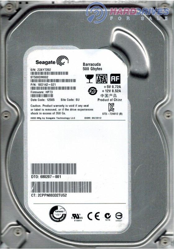 ST500DM002 1BD142-021 HP73 SU