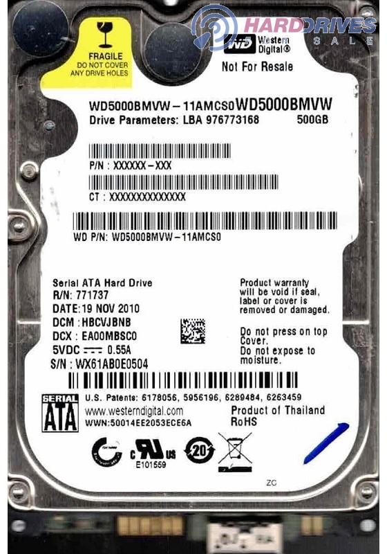 WD5000BMVW-11AMCS0