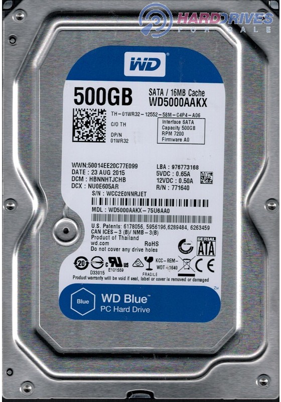 WD5000AAKX-75U6AA0