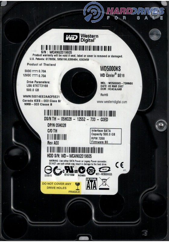 WD5000KS-75MNB0