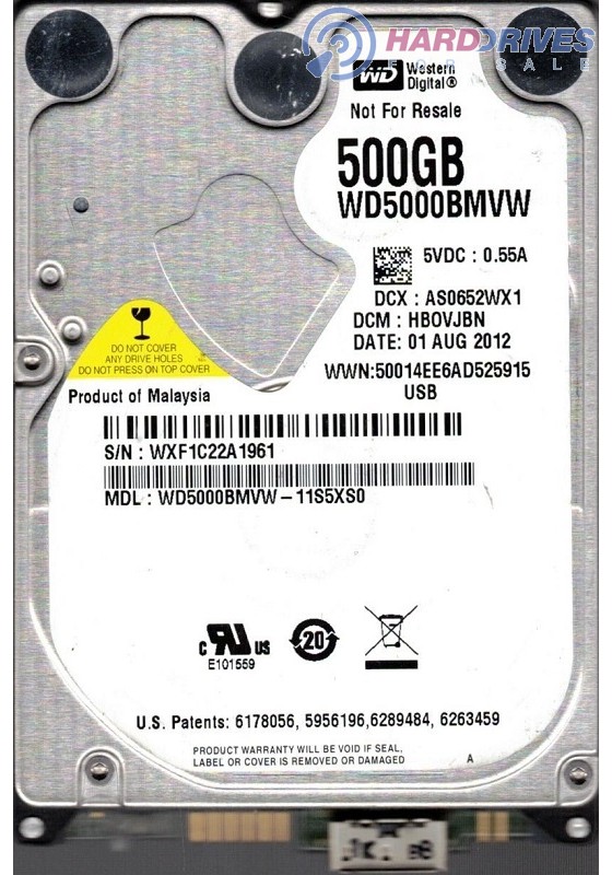 WD5000BMVW-11S5XS0