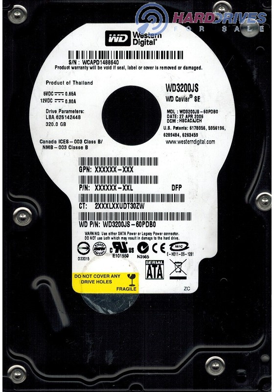 WD3200JS-60PDB0