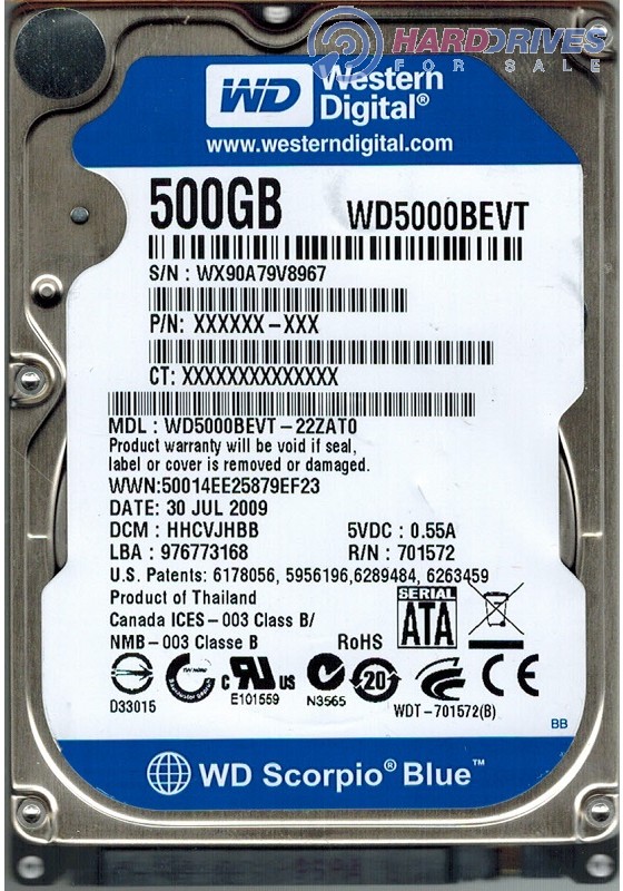 WD5000BEVT-22ZAT0