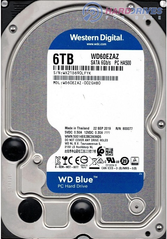 WD60EZAZ-00ZGHB0 WX21D Western Digital 6TB
