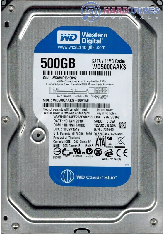 WD5000AAKS-00V1A0