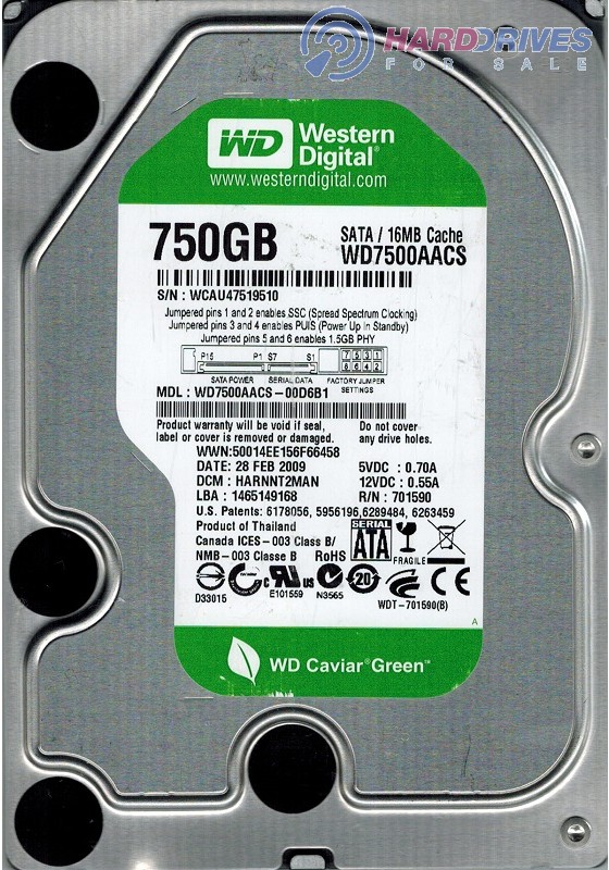 WD7500AACS-00D6B1
