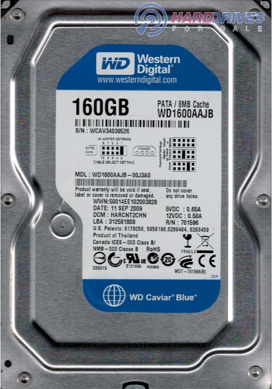 WD1600AAJB-00J3A0