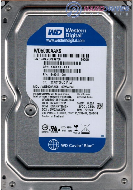 WD5000AAKS-60WWPA0