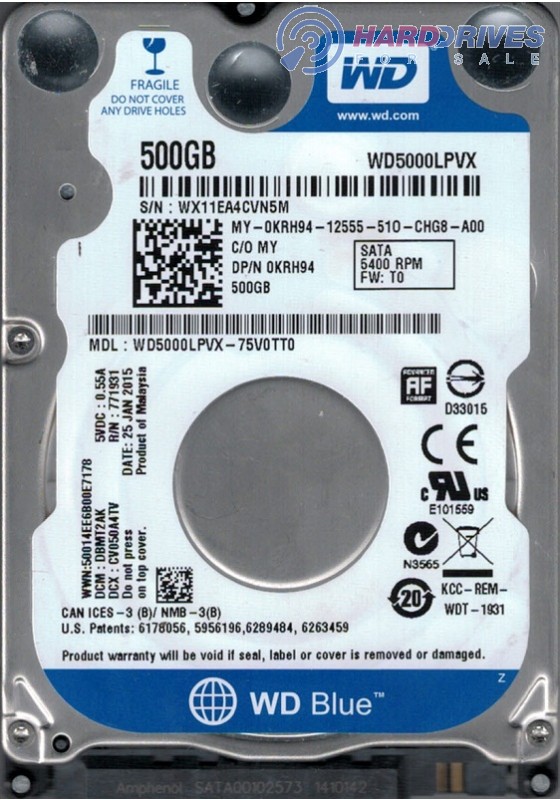 WD5000LPVX-75V0TT0 