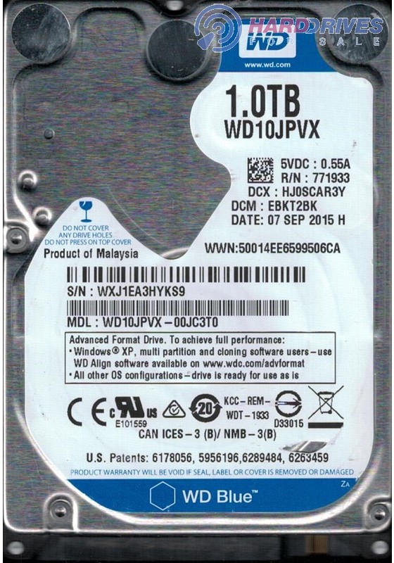 WD10JPVX-00JC3T0