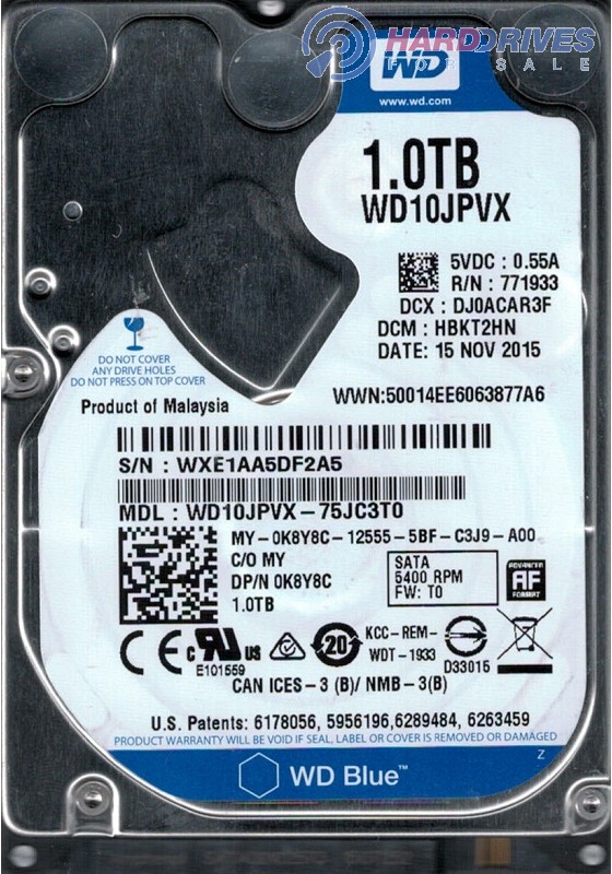 WD10JPVX-75JC3T0