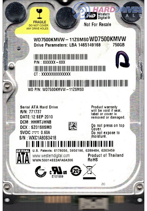 WD7500KMVW-11ZSMS0