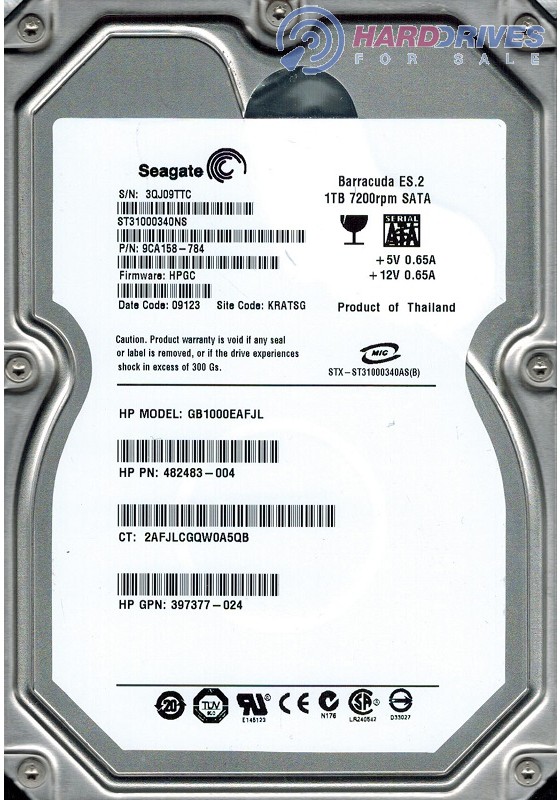 ST31000340NS 9CA158-784 HPGC KRATSG