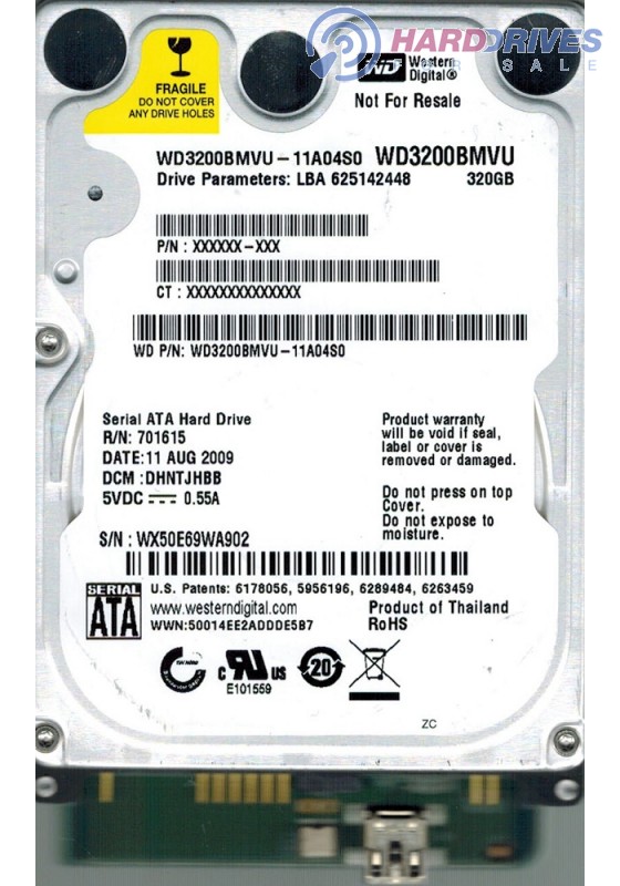 WD3200BMVU-11A04S0