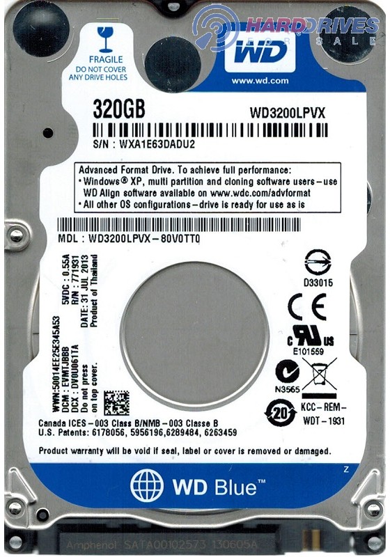 WD3200LPVX-80V0TT0