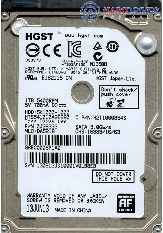 HTS541010A9E680 0J26333 DA5218