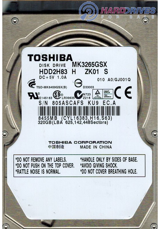 MK3265GSX HDD2H83 H ZK01 S