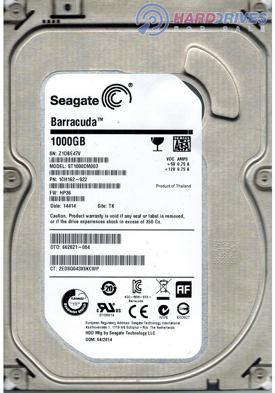 ST1000DM003 1CH162-022 HP36 TK