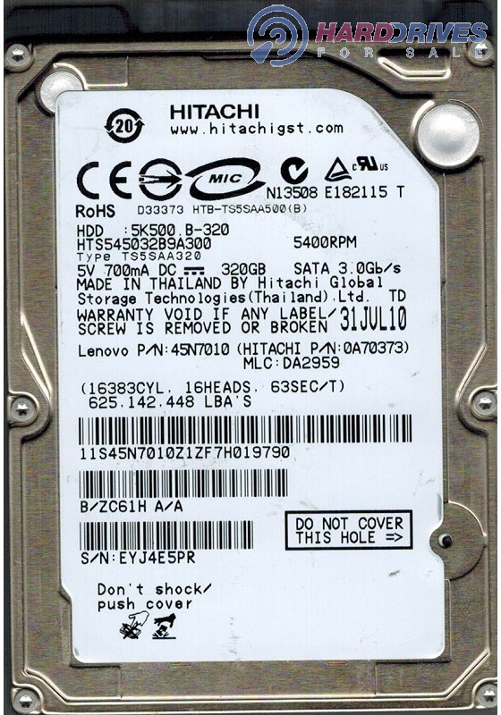 HTS545032B9A300 0A70373 DA2959