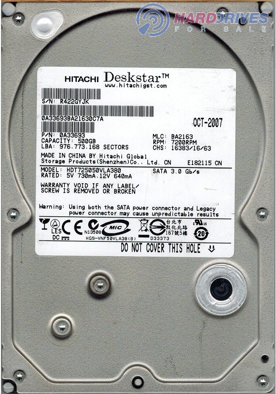 HDT725050VLA380