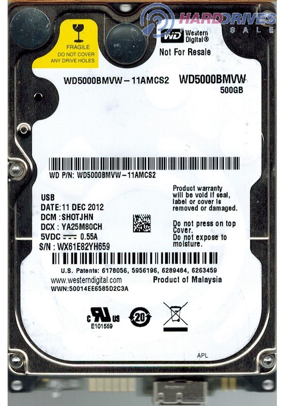 WD5000BMVW-11AMCS2