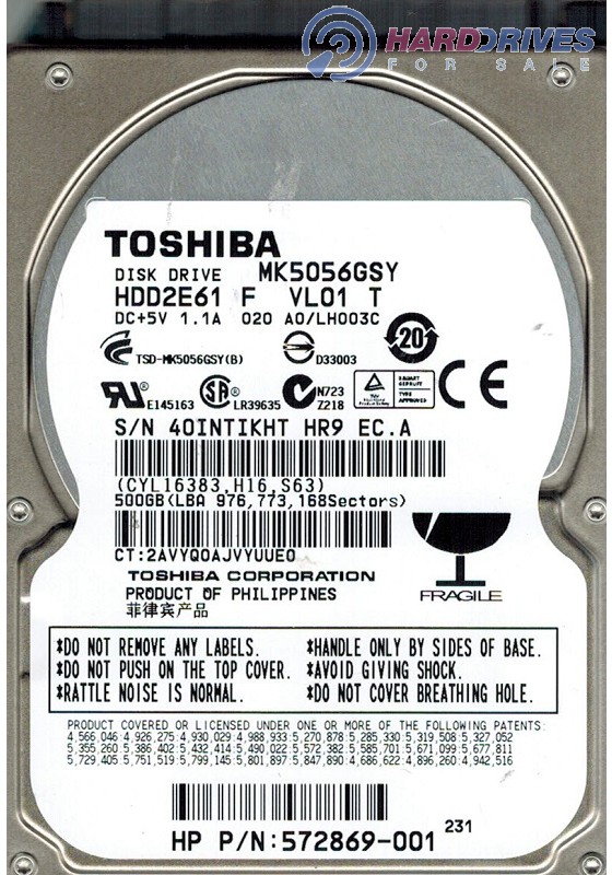 MK5056GSY HDD2E61 F VL01 T