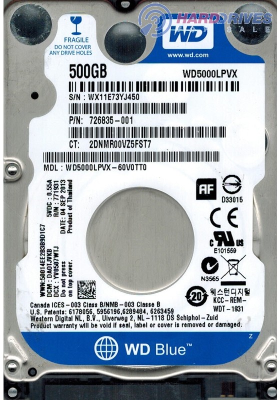 WD5000LPVX-60V0TT0