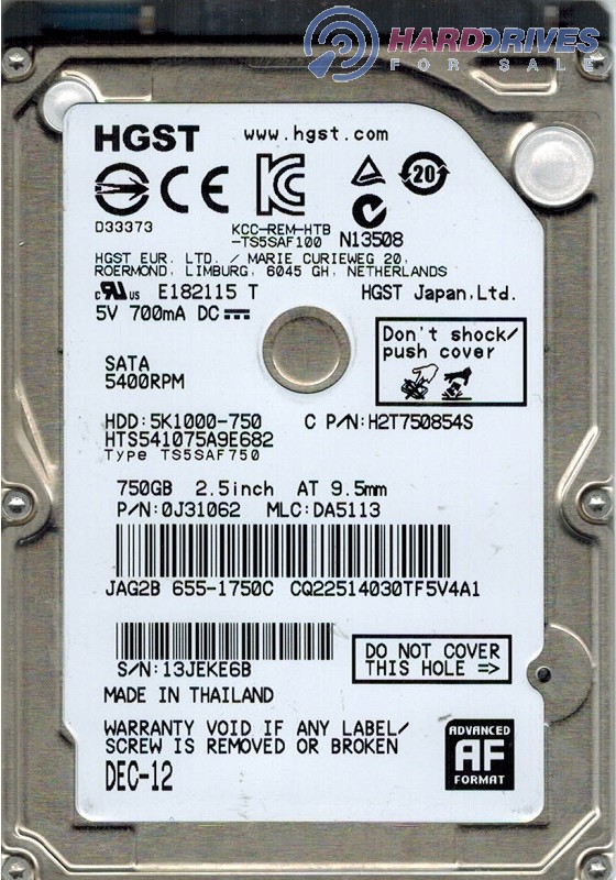 HTS541075A9E682 0J31062 DA5113