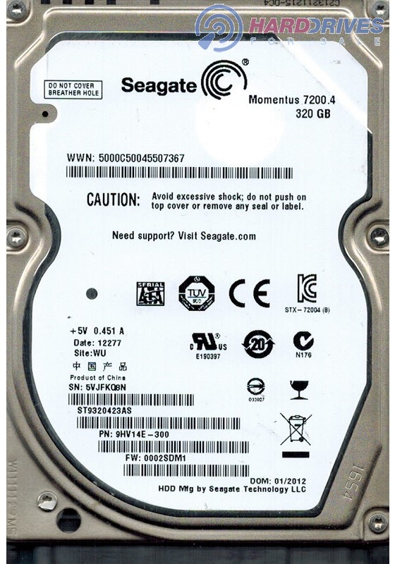 ST9320423AS 9HV14E-300 0002SDM1 WU