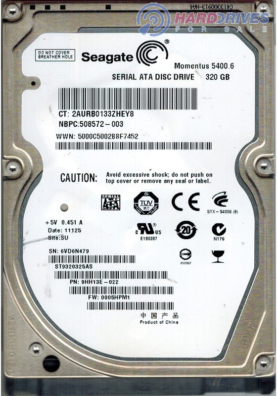 ST9320325AS 9HH13E-022 0005HPM1 SU