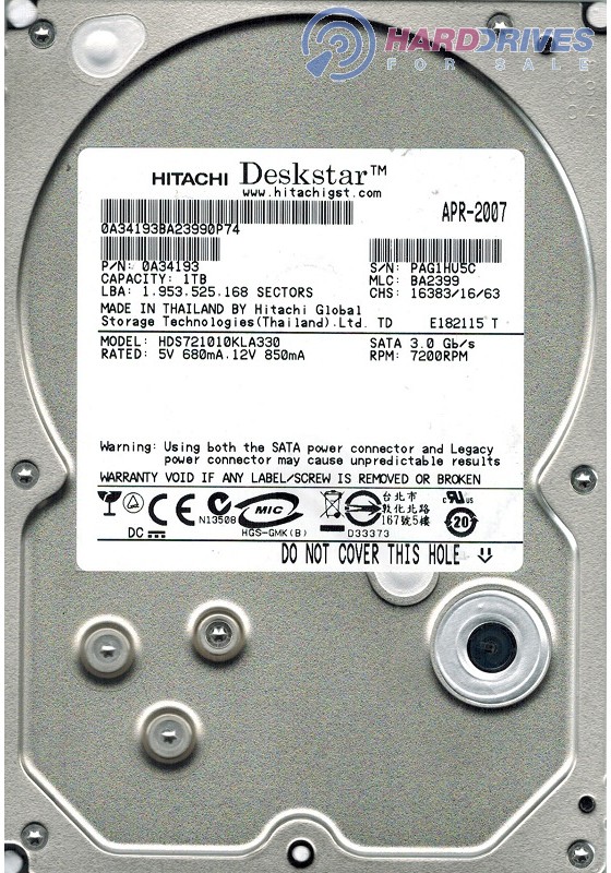 HDS721010KLA330
