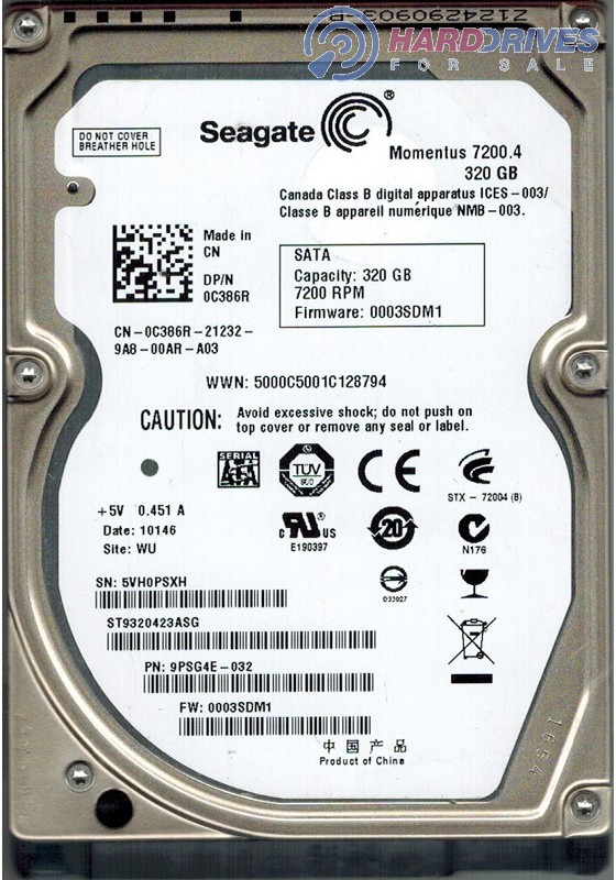 ST9320423ASG 9PSG4E-032 0003SDM1