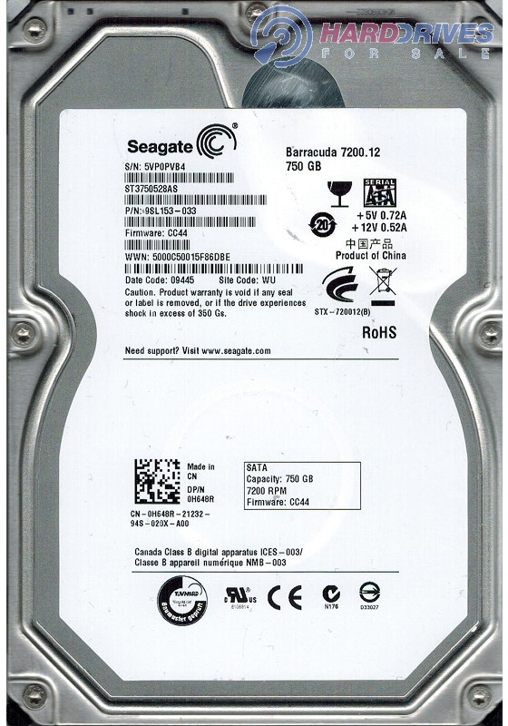 ST3750528AS 9SL153-033 CC44 WU