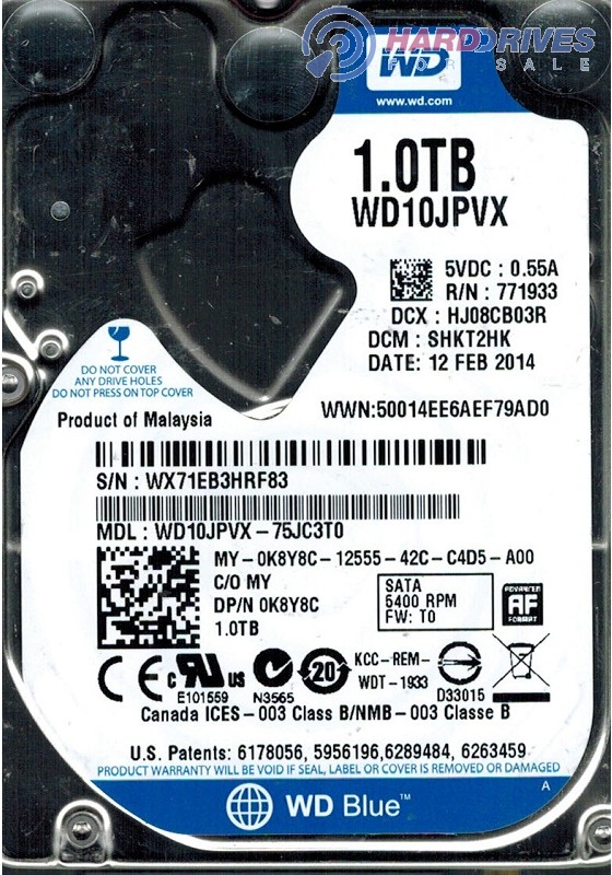WD10JPVX-75JC3T0