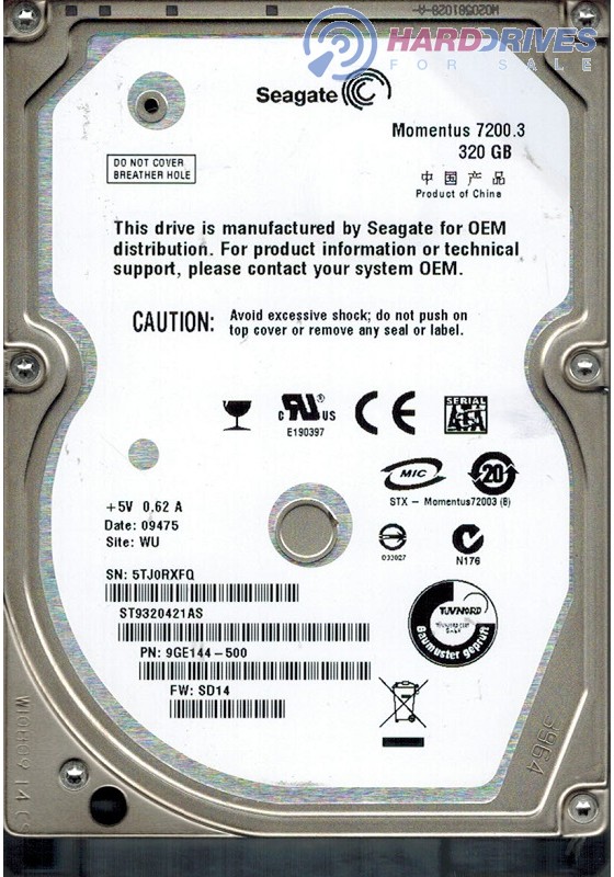 ST9320421AS 9GE144-500 SD14 WU