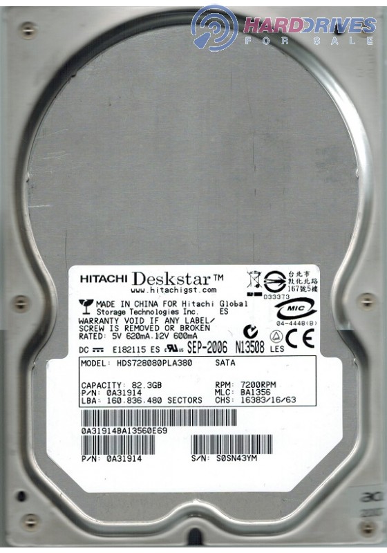 HDS728080PLA380