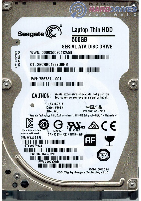 ST500LM021 1KJ152-020 0002YXM1 WU 