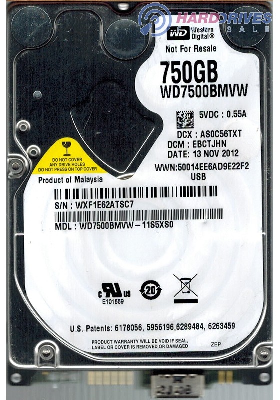 WD7500BMVW-11S5XS0