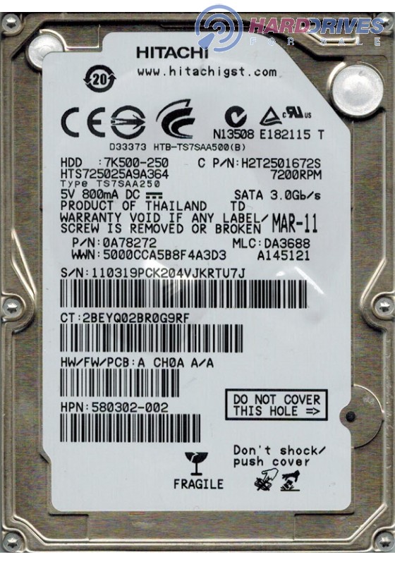 HTS725025A9A364