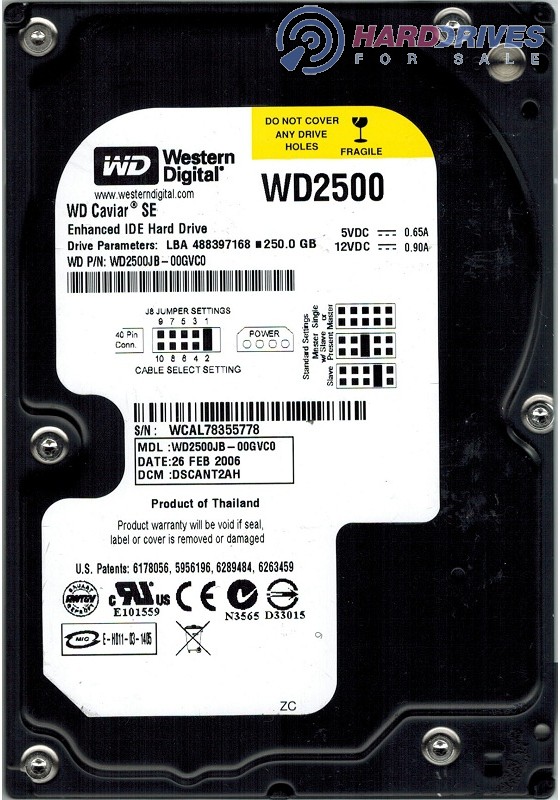 WD2500JB-00GVC0