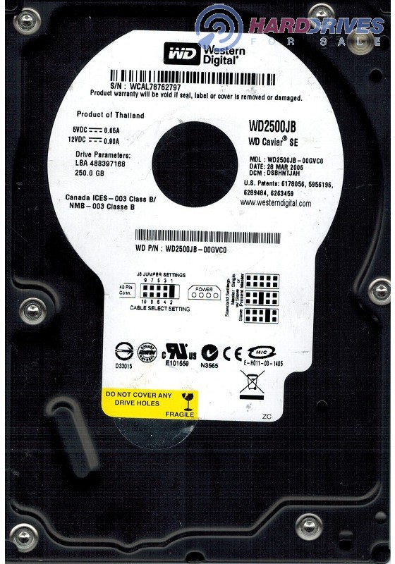 WD2500JB-00GVC0