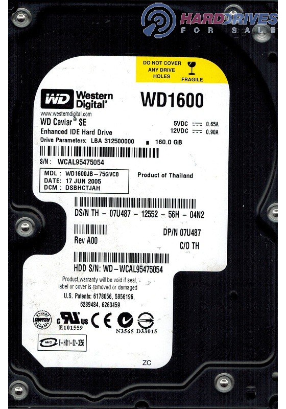 WD1600JB-75GVC0