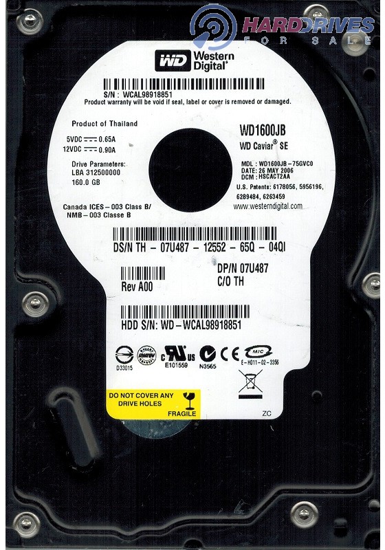 WD1600JB-75GVC0